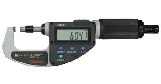 Mitutoyo ABSOLUTE Digimatic QuickMike mikrométer, 0-15 mm, 0.001 mm (227-201-20) termék fő termékképe