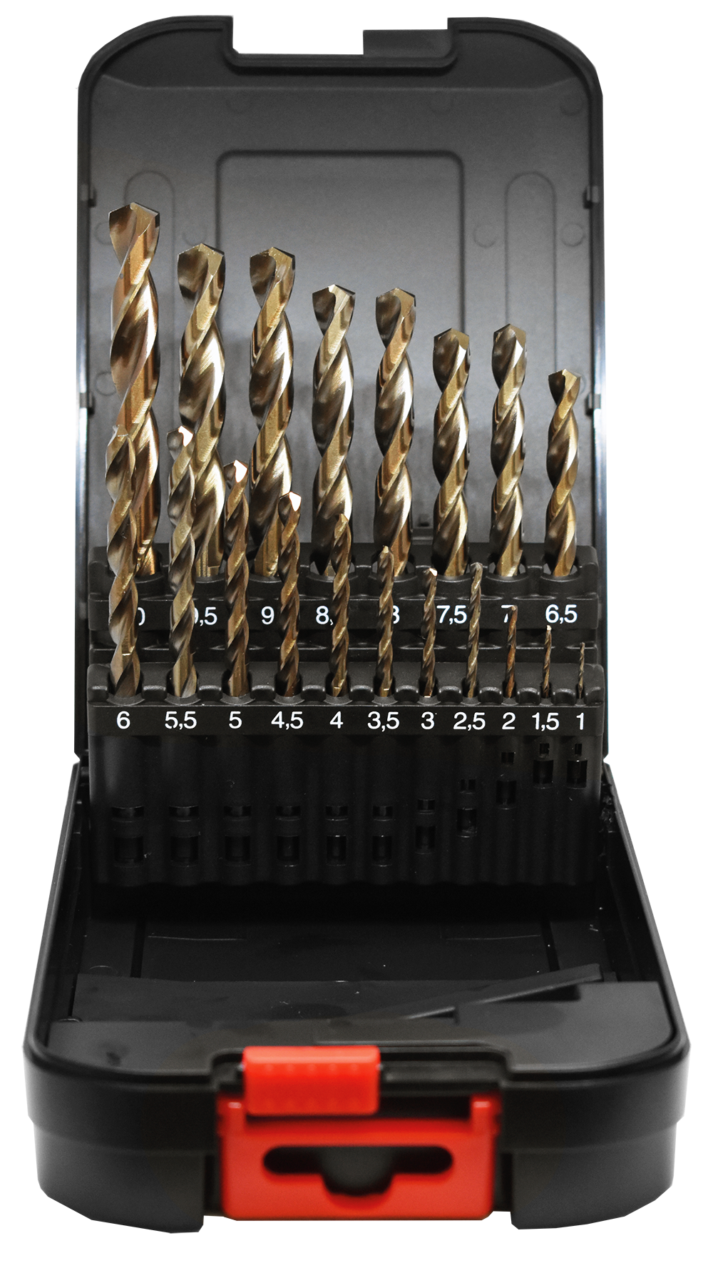 Abraboro MULTISPEED HSS-GS 19 részes fémfúró készlet, műanyag dobozban termék fő termékképe