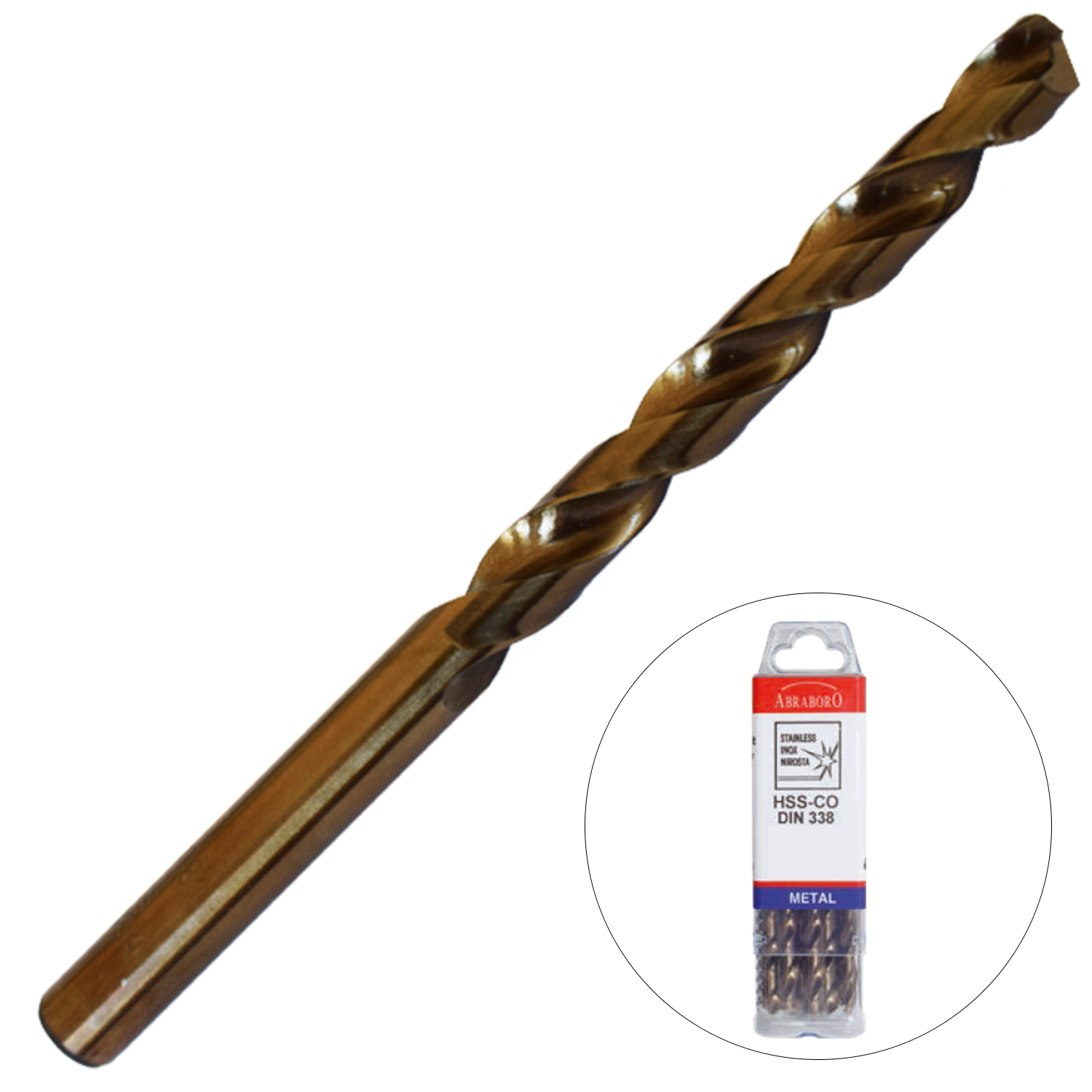 Abraboro 4 x 75 / 43 mm HSS-Co fémcsigafúró X-Pack, 10 db/csomag termék fő termékképe