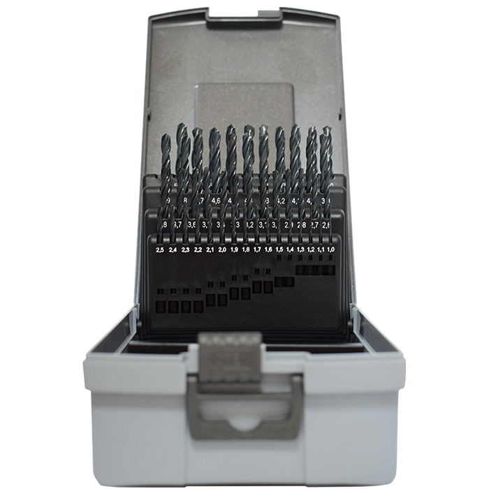 Abraboro HSS-R 50 részes fémfúró készlet, műanyag dobozban termék fő termékképe
