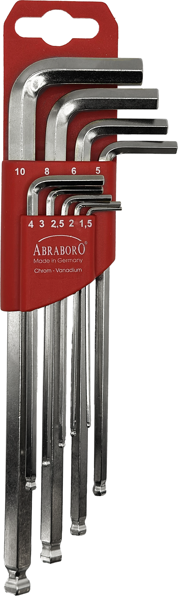 Abraboro 9 részes gömbvégű imbuszkulcs készlet termék fő termékképe