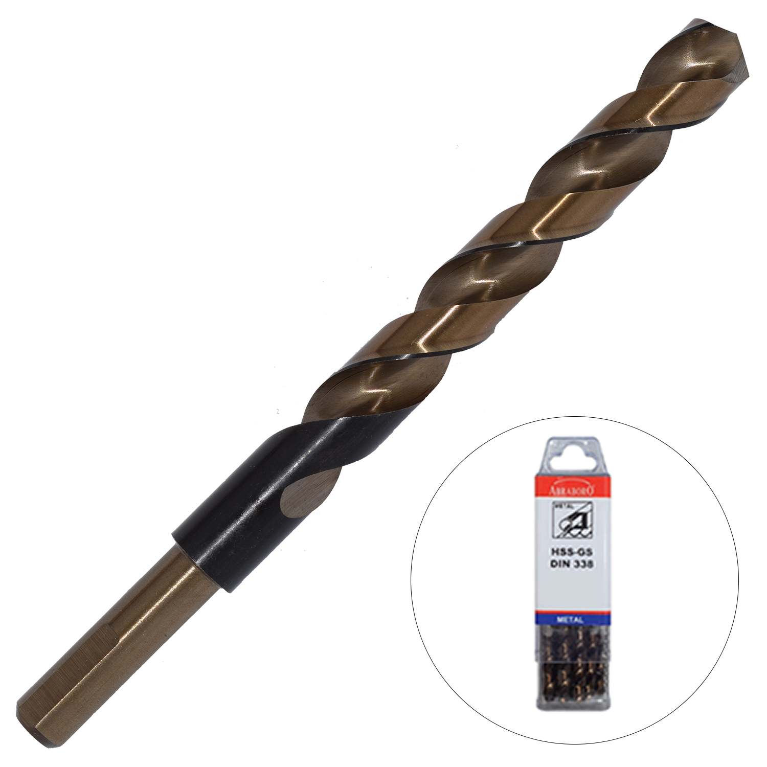 Abraboro 12.0 x 151/101 HSS-GS MULTISPEED köszörült fémfúró szűkített szárral X-Pack, 5 db/csomag termék fő termékképe