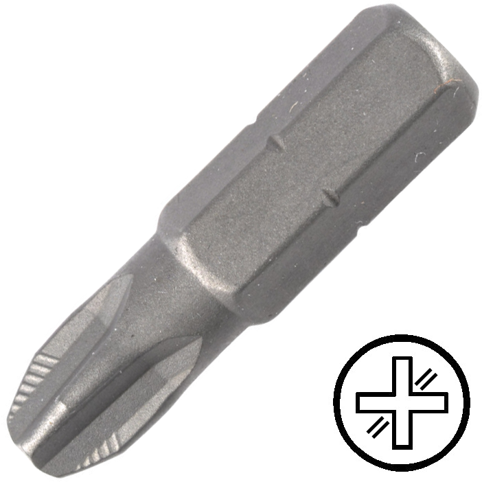 KENNEDY No.3 Phillips ACR II bordázott keresztpontos csavarbehajtó bit 1/4" hatszög illesztéssel, 25 mm termék fő termékképe