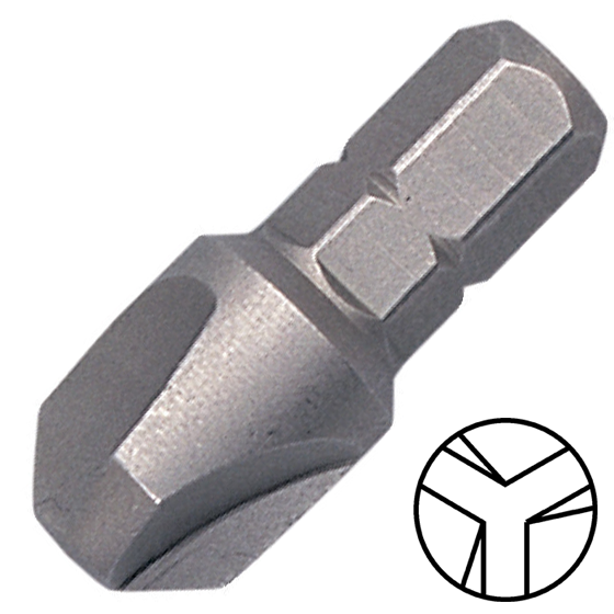 KENNEDY No.4 Tri-Wing csavarbehajtó bit 1/4" hatszög illesztéssel, 25 mm termék fő termékképe