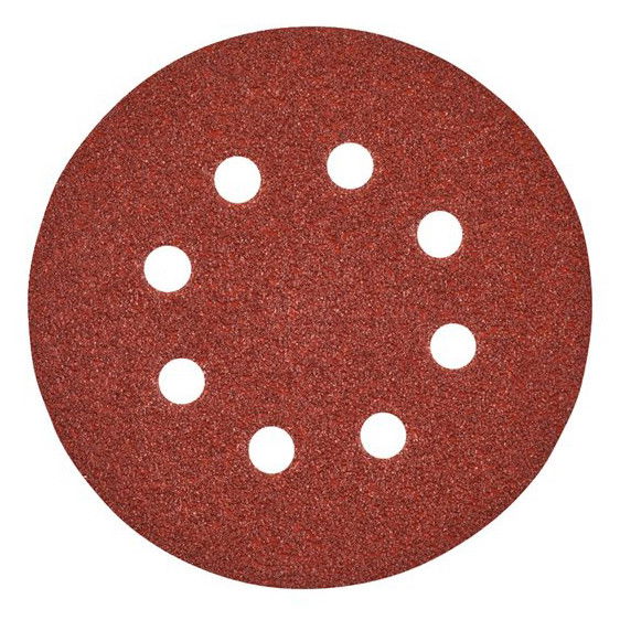 Milwaukee Tépőzáras csiszolólap, Ø 125 mm, 8 lyukú, 80-as finomság, 10 db/csomag termék fő termékképe