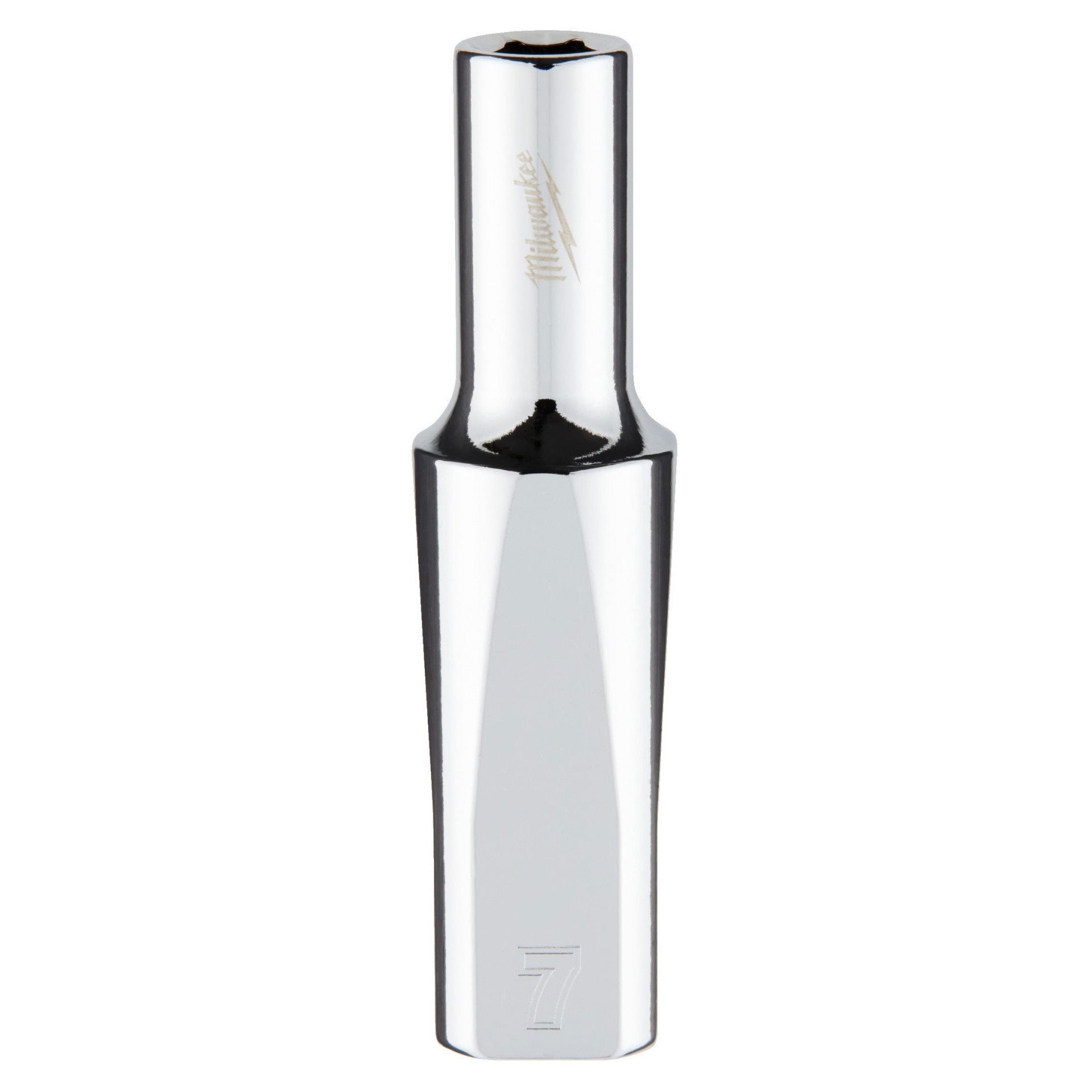 Milwaukee FOUR FLAT™ oldalú 3/8"-os dugókulcs fej, hosszú, 6-lapú, 7 mm termék fő termékképe