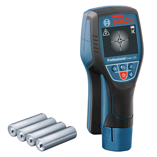 Bosch D-TECT 120 falszkenner kereső műszer (4 x 1.5 V LR6 elemmel) termék fő termékképe