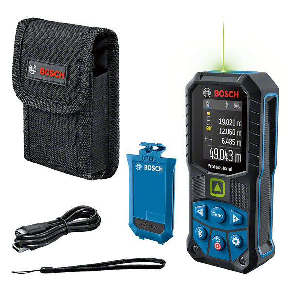 Bosch GLM 50-27 CG lézeres távolságmérő, zöld (BA 3.7V 1.0Ah Li-ion akkuval) termék fő termékképe